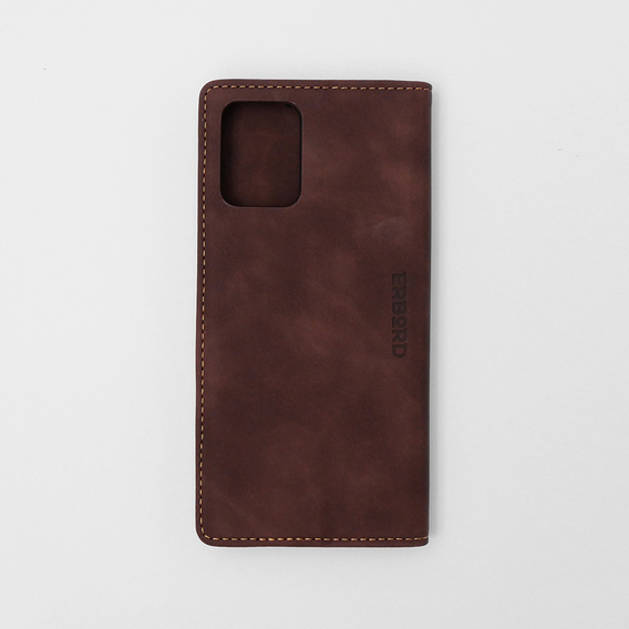 Case for Motorola Moto E13 4G, ERBORD Vintage, wallet with flap, coffee