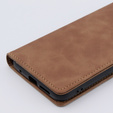 Case for Xiaomi Redmi Note 12S, ERBORD Vintage, wallet with flap, brown