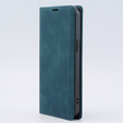 Case for iPhone 15 Pro, ERBORD Vintage, wallet with flap, blue