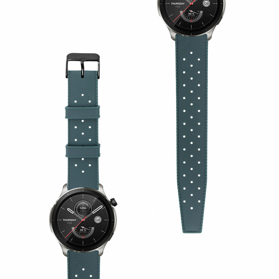 Pasek Silikonowy ERBORD Uniwersalny 22mm, Tropic, zielony / czarna klamra