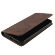 Case for Samsung Galaxy A54, ERBORD Vintage, wallet with flap, coffee