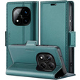 Case for Xiaomi Redmi Note 14 Pro+ 5G / Xiaomi Poco X7 5G / Xiaomi Redmi Note 14 Pro 5G, ERBORD Glossy Litchi, wallet with flap, green