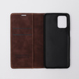 Case for Motorola Moto E13 4G, ERBORD Vintage, wallet with flap, coffee