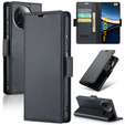 Case for Xiaomi Poco F7 Ultra, ERBORD Glossy Litchi, wallet with flap, black