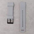 ERBORD Universal Silicone Strap 22mm, Dual Color, grey / black / black buckle