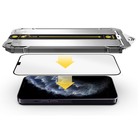2x Tempered Glass for iPhone X / XS / 11 Pro, ERBORD Easy App Full Screen Protector