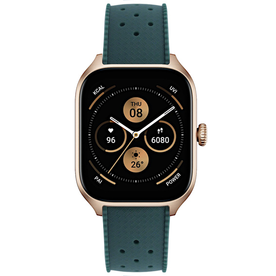 2x Pasek Silikonowy ERBORD Uniwersalny 20mm, Tropic, zielony / szary