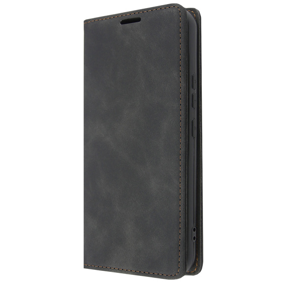 Case for Samsung Galaxy A54, ERBORD Vintage, wallet with flap, black
