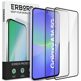 2x Tempered Glass ERBORD 3D for Samsung Galaxy A36 5G full display