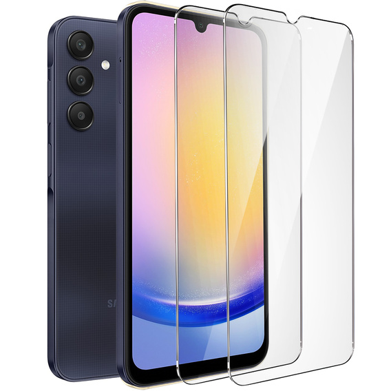 2x Szkło Hartowane do Samsung Galaxy A25 5G, ERBORD 9H Hard Glass, szybka