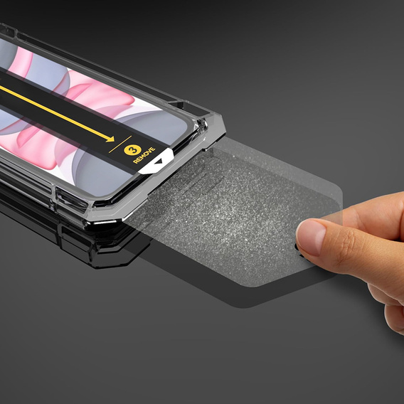 2x Szkło Szkło Hartowane do iPhone 11 / XR, ERBORD Easy App Full Screen Protector