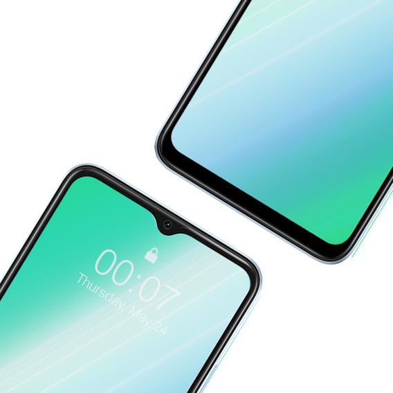 2x Tempered Glass for Realme C21Y / C25Y, ERBORD 3D full display