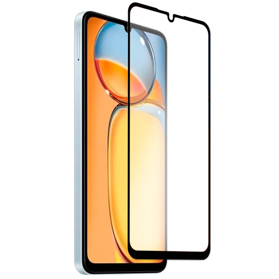 2x Szkło Hartowane do Xiaomi Redmi 13C / Poco C65, ERBORD 3D pełne, szybka na cały ekran