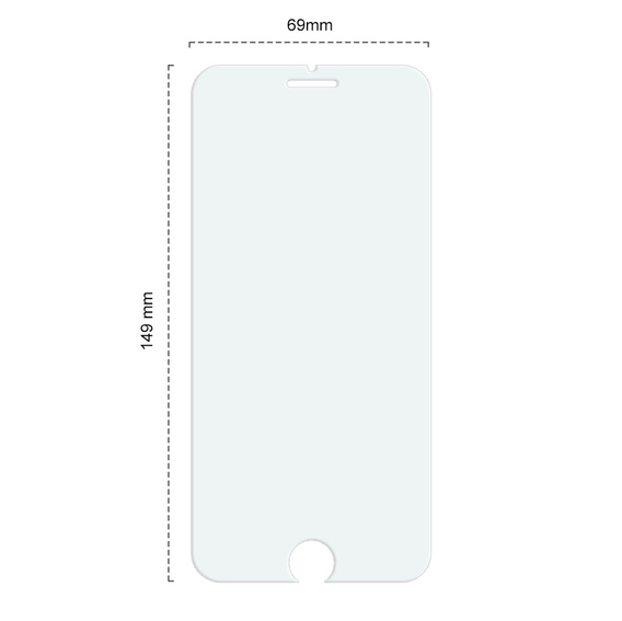 2x Tempered Glass for iPhone 7 Plus/8 Plus, ERBORD 9H Hard Glass for phone screen
