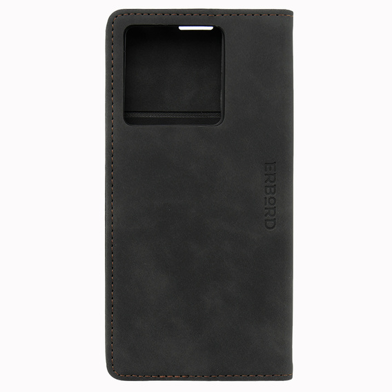 Case for Xiaomi 13T / 13T Pro, ERBORD Vintage, wallet with flap, black