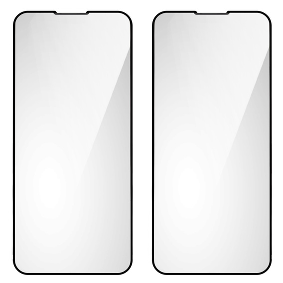 2x Tempered Glass for iPhone 13/13 Pro, ERBORD 3D full display