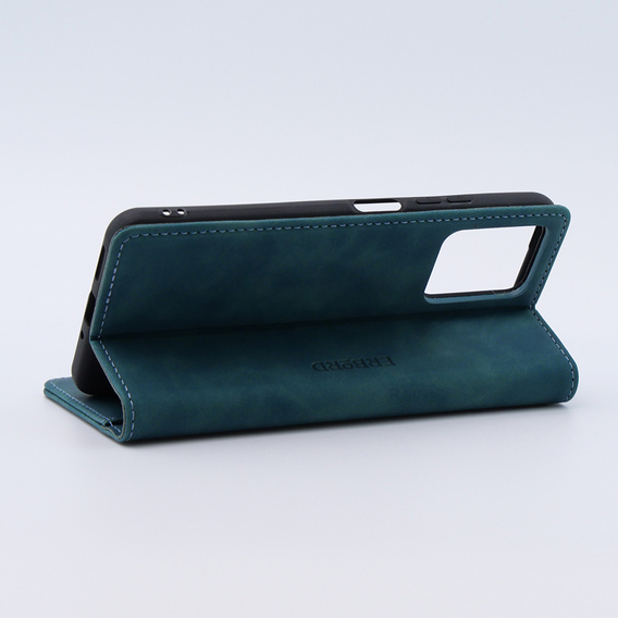 Etui do Xiaomi Redmi Note 12 5G / Poco X5 5G, ERBORD Vintage portfel z klapką, niebieskie