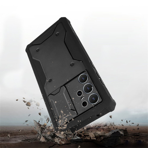 Case for Samsung Galaxy S24 Ultra, ERBORD Rugged MagSafe Case , black (two frames)