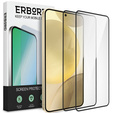 2x Szkło Hartowane do Samsung Galaxy S24+/S25+ Plus, ERBORD 3D pełne, szybka na cały ekran