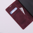 Case for Oppo A78 5G, ERBORD Vintage, wallet with flap, red