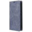 Case for Samsung Galaxy A54, ERBORD Vintage, wallet with flap, grey