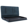 Case for Motorola Edge 40 Neo, ERBORD Vintage, wallet with flap, blue
