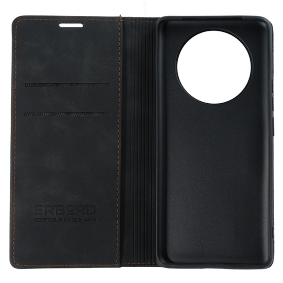 Case for Realme 11 Pro 5G / Pro+ 5G, ERBORD Vintage, wallet with flap, black
