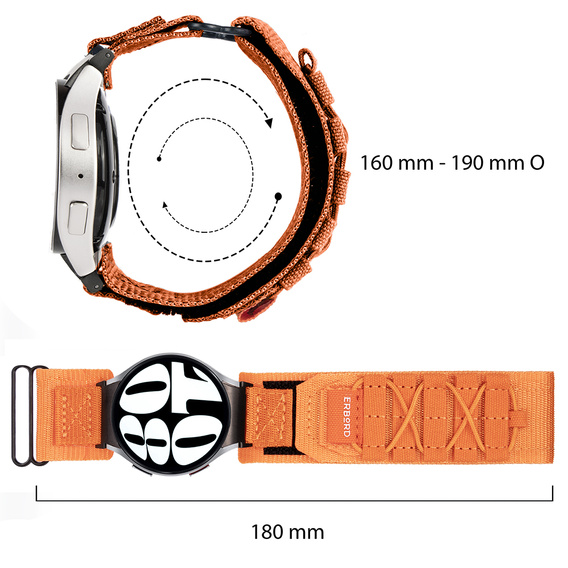 ERBORD Runner Nylon Strap for Samsung Galaxy Watch 4/5/6/7