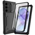 Case for Samsung Galaxy A55, ERBORD Rugged Case, black (Two frames)