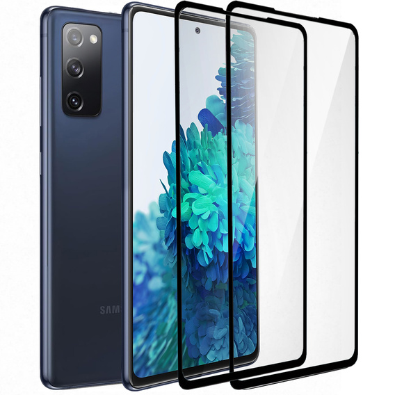 2x Szkło Hartowane do Samsung Galaxy S20 FE, ERBORD 3D pełne, szybka na cały ekran