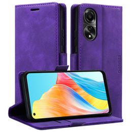 Etui do Oppo A78 4G, ERBORD Vintage portfel z klapką, fioletowe