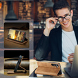 Case for Samsung Galaxy A16, ERBORD Vintage, wallet with flap, brown