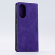 Case for Oppo A78 4G, ERBORD Vintage, wallet with flap, purple
