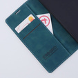 Case for Xiaomi Redmi Note 12 4G, ERBORD Vintage, wallet with flap, blue