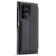 Flip case for Samsung Galaxy S23 Ultra, ERBORD Retro, black