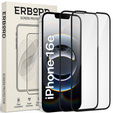 2x Tempered Glass for iPhone 13/13 Pro, ERBORD 3D full display