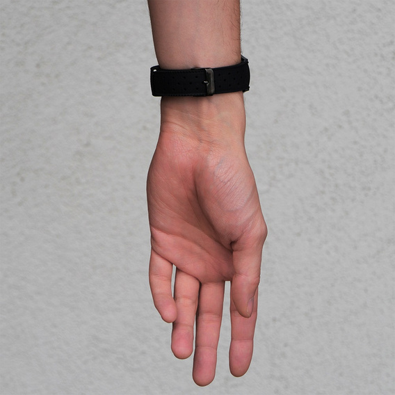 Pasek Silikonowy ERBORD Uniwersalny 22mm, Tropic, czarny / czarna klamra