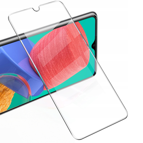 2x Tempered Glass for Samsung Galaxy M33/A12/M12, ERBORD 9H Hard Glass for phone screen
