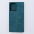 Case for Xiaomi Redmi Note 12 4G, ERBORD Vintage, wallet with flap, blue