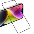 2x Tempered Glass for iPhone 14 Plus, ERBORD 3D full display