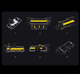 2x Tempered Glass for iPhone X / XS / 11 Pro, ERBORD Easy App Full Screen Protector