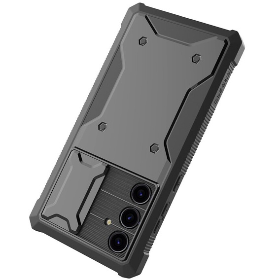 Case for Samsung Galaxy S24, ERBORD Rugged Case, black