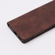 Case for OnePlus 11 5G, ERBORD Vintage, wallet with flap, dark brown