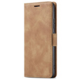 Case for Samsung Galaxy A14 4G/5G, ERBORD Vintage, wallet with flap, brown