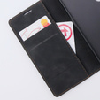 Case for Samsung Galaxy S23, ERBORD Vintage, wallet with flap, black