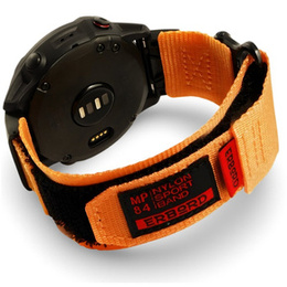Pasek Nylonowy ERBORD MP84 Quickfit do Garmin Fenix 5/6/6 PRO/7 Forerunner 965/955/945, Pomarańczowy, Rozmiar M/L
