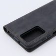 Case for Xiaomi Redmi Note 12S, ERBORD Vintage, wallet with flap, black