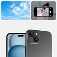 2x ERBORD OPTIK Pro Camera Tempered Glass for iPhone 15/15 Plus/14/14 Plus, black