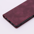 Case for Oppo A78 5G, ERBORD Vintage, wallet with flap, red