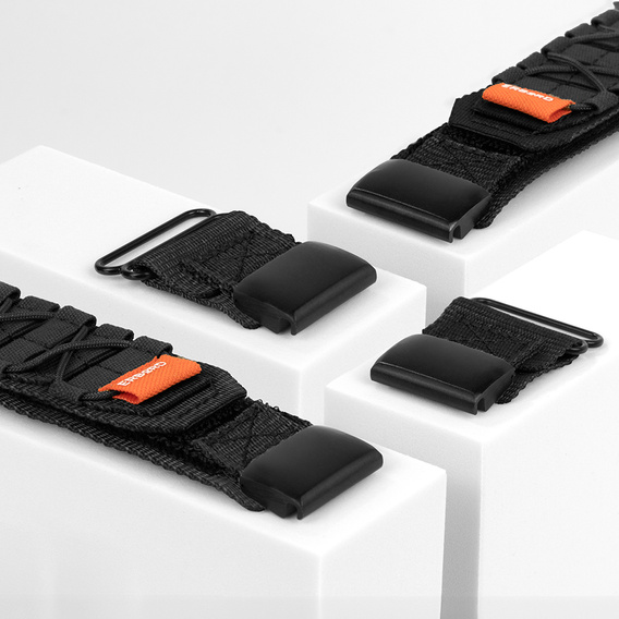 Pasek Nylonowy ERBORD Runner Quickfit do Garmin Fenix 5X/6X/6X PRO/7X, Czarny